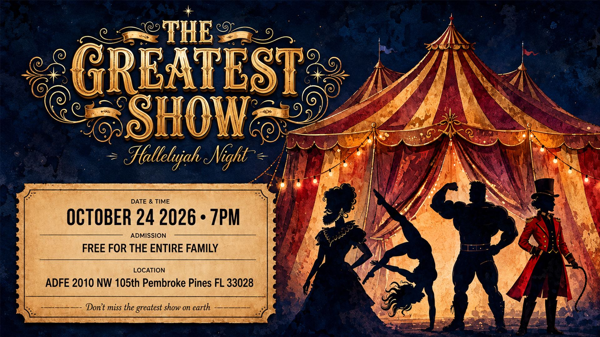 The Greatest Show - Hallelujah Night